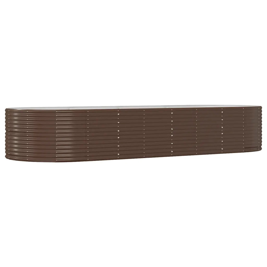 Vaso Giardino Marrone 367x140x68 cm Acciaio Verniciato Polvere cod mxl 66621