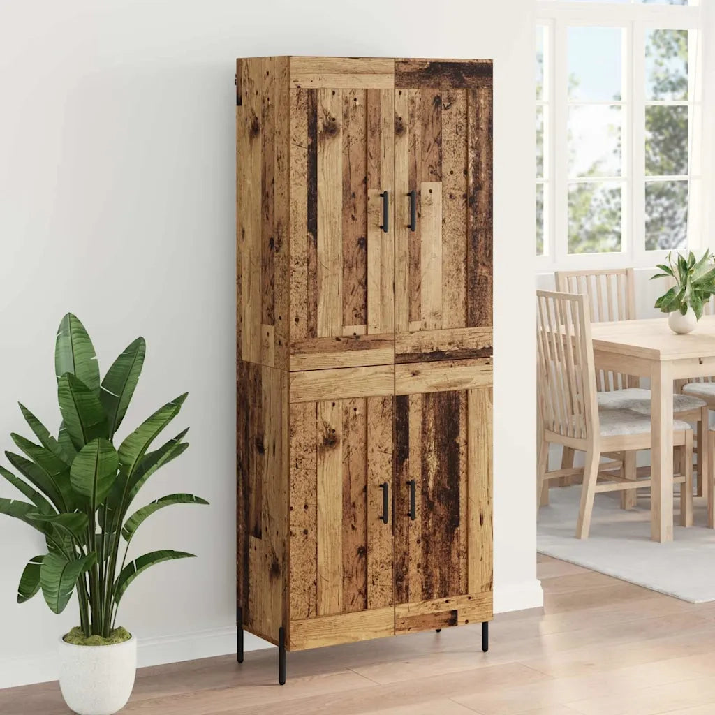 Credenza 2 pz | Madia | Buffet da pranzo | Armadio da pranzo Legno vecchio Legno multistrato