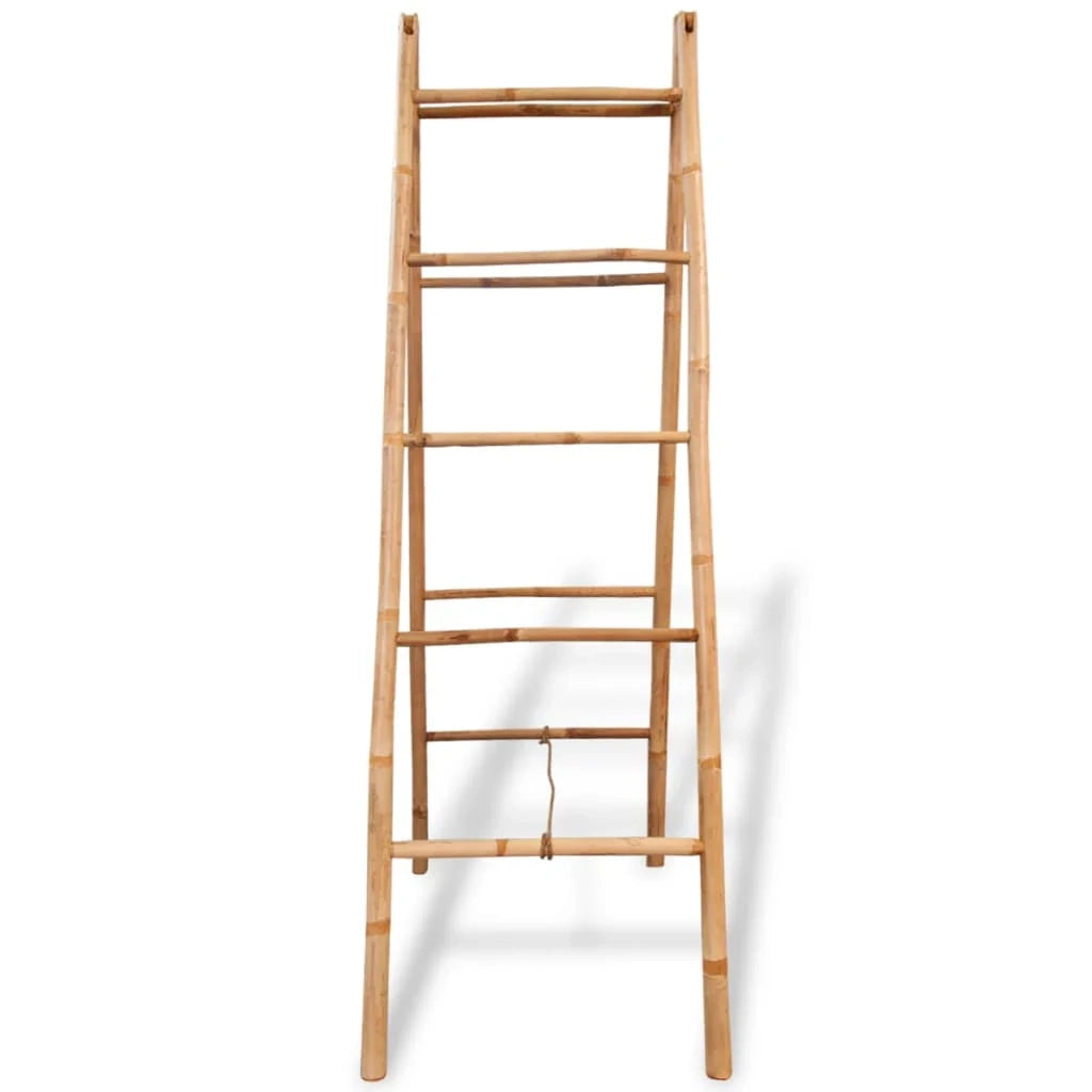 Portasciugamani doppio con 5 barre 50 x 160 cm bambù 02_0001642