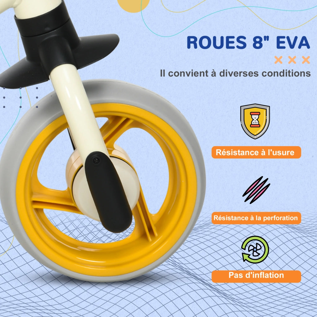 Bicicletta senza pedali regolabile ¨C zephmum ¨C arancione 18-48 mesi