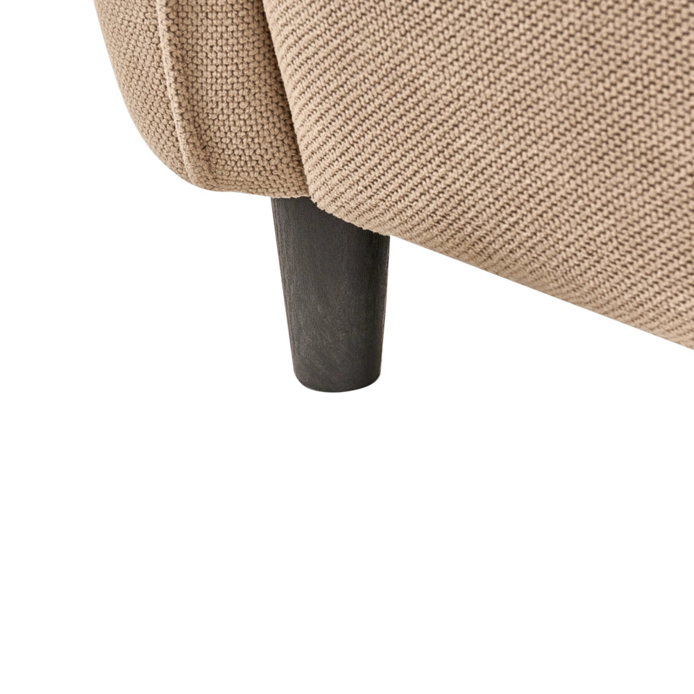 Divano 3 posti Marrone Chiaro Poliestere Rivestimento idrorepellente Soggiorno Stile Moderno