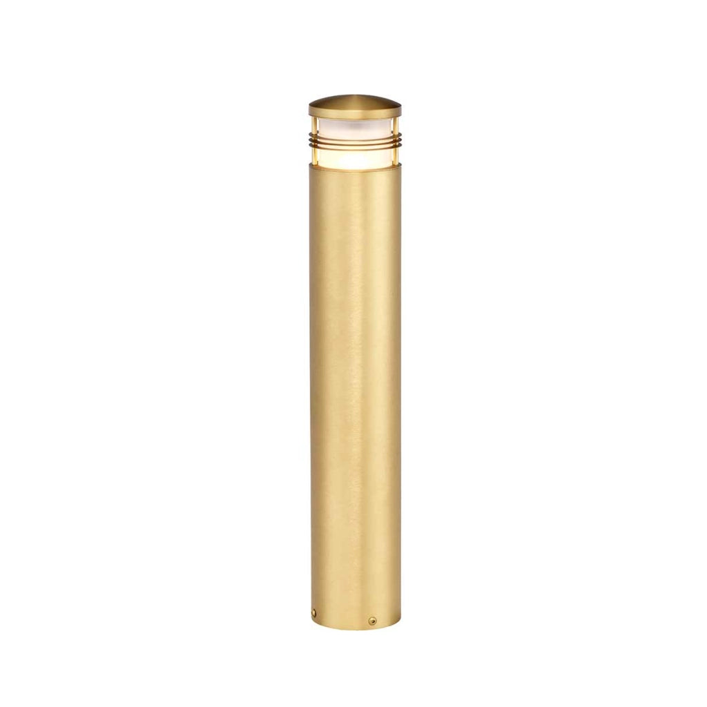 Paletto luce giardino ottone spazzolato E27 40W Elstead