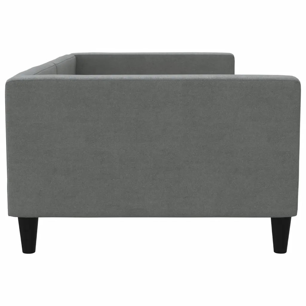 Letto da Giorno Grigio Scuro 100x190 cm in Tessuto 353999