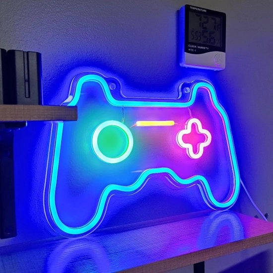 Lampada da scrivania con neon led - Lampada da controller - Illuminazione neon - regolabile - 28 x 41 cm