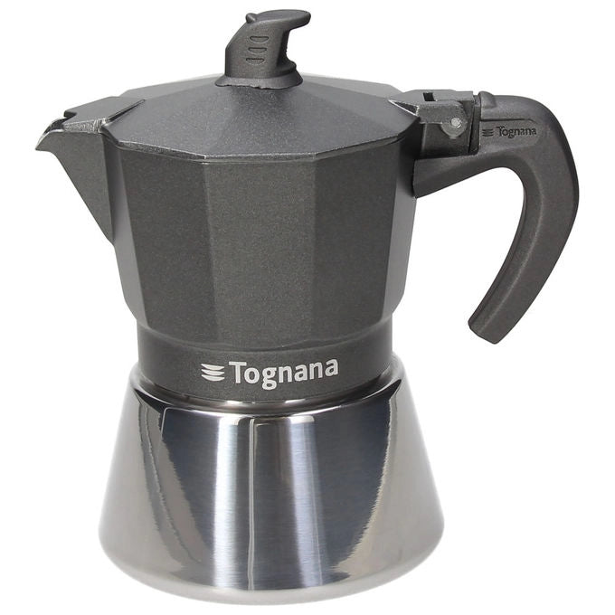 Tognana Caffettiera Moka 3 Tazze Ultra Class a Induzione Grigia