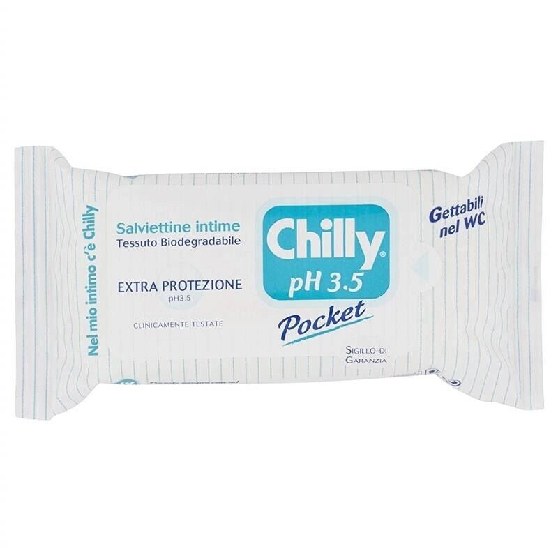 CHILLY SALVIETTE INTIME DA 12 PEZZI PH 3,5 TECNOLOGIA ANTI-ODOR