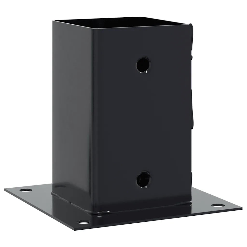 Basi per Pali Quadrati 12 pz 91x91mm Acciaio Verniciato Polvere 42000029
