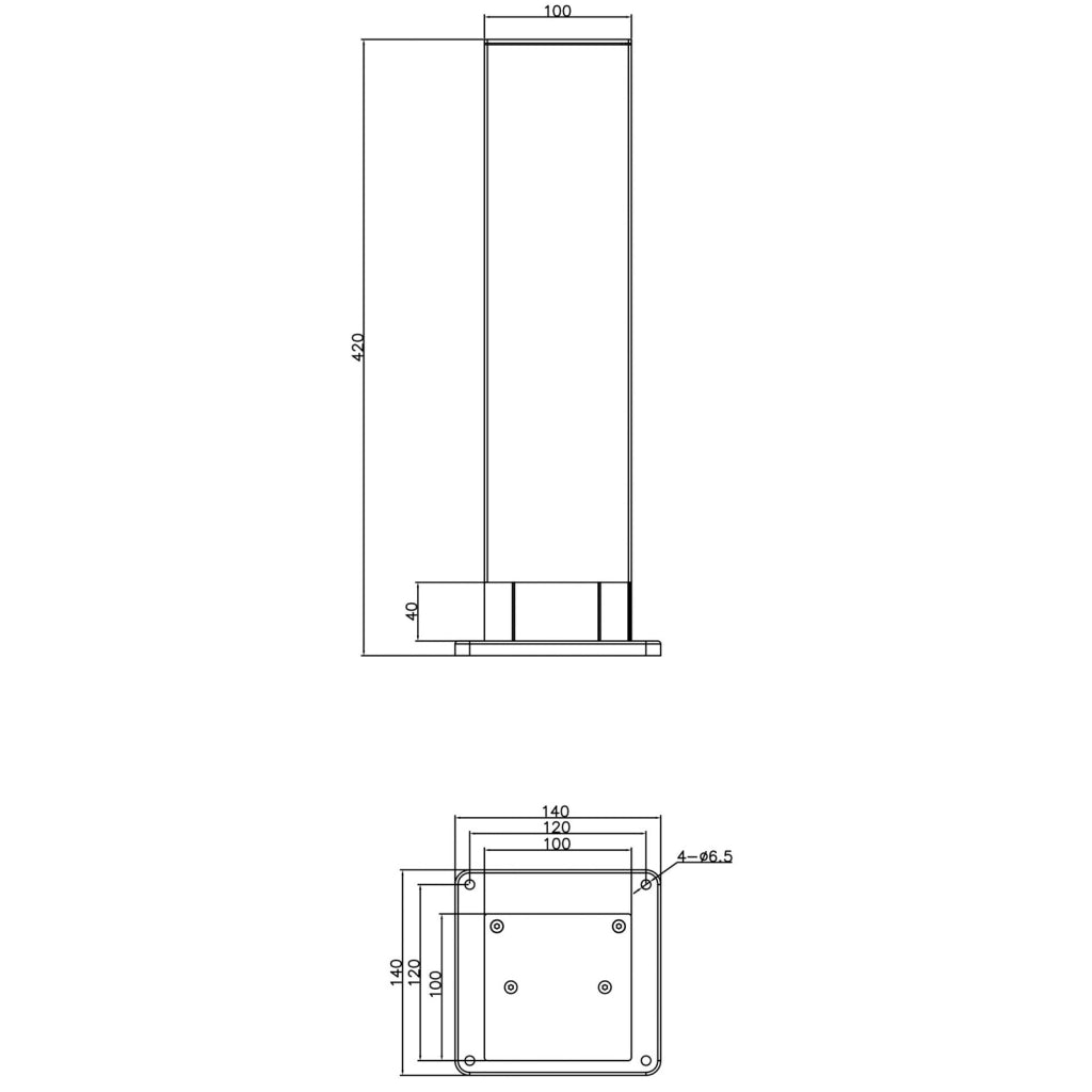 Colonnina elettrica da esterno multipresa verticale esterno giardino 2 prese corrente alimentazione 230V IP68/IP44