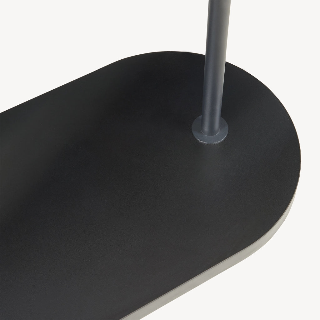 Stand Appendiabiti Vamn con Specchio Girevole 167 x 80 x 35 cm - Nero [en.casa]