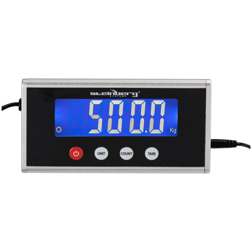 Bilancia da pavimento professionale 500 kg / 100 g 1000 x 500 mm LCD acciaio 14_0008319