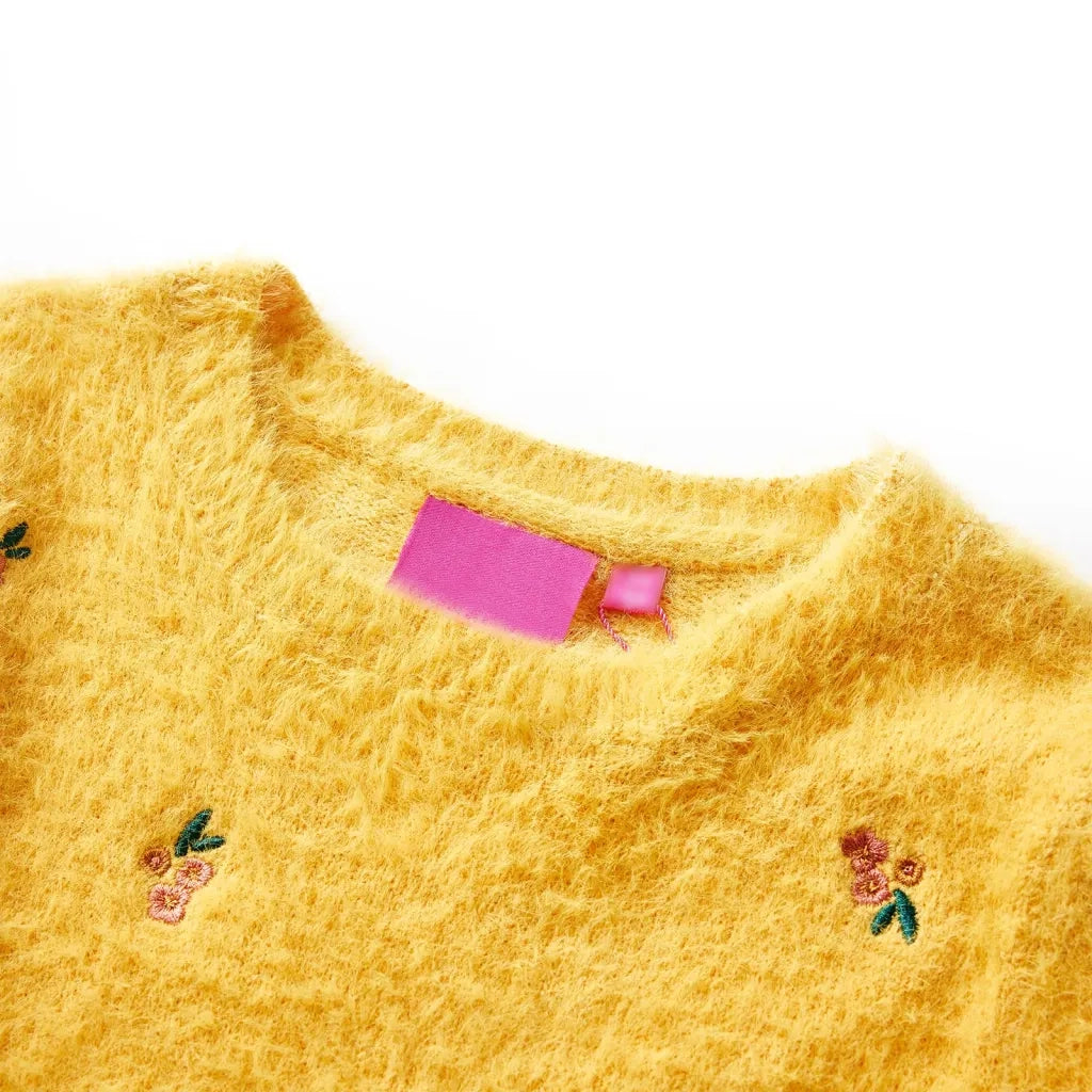 Maglione per Bambini Lavorato a Maglia Ocra 92 14937