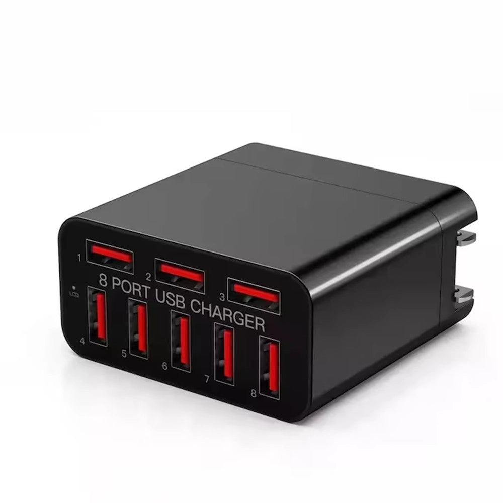 Trade Shop - Caricabatterie Adattatore Alimentazione Da Rete Con 8 Porte Usb Qc Qualcomm 3.0 X82 -