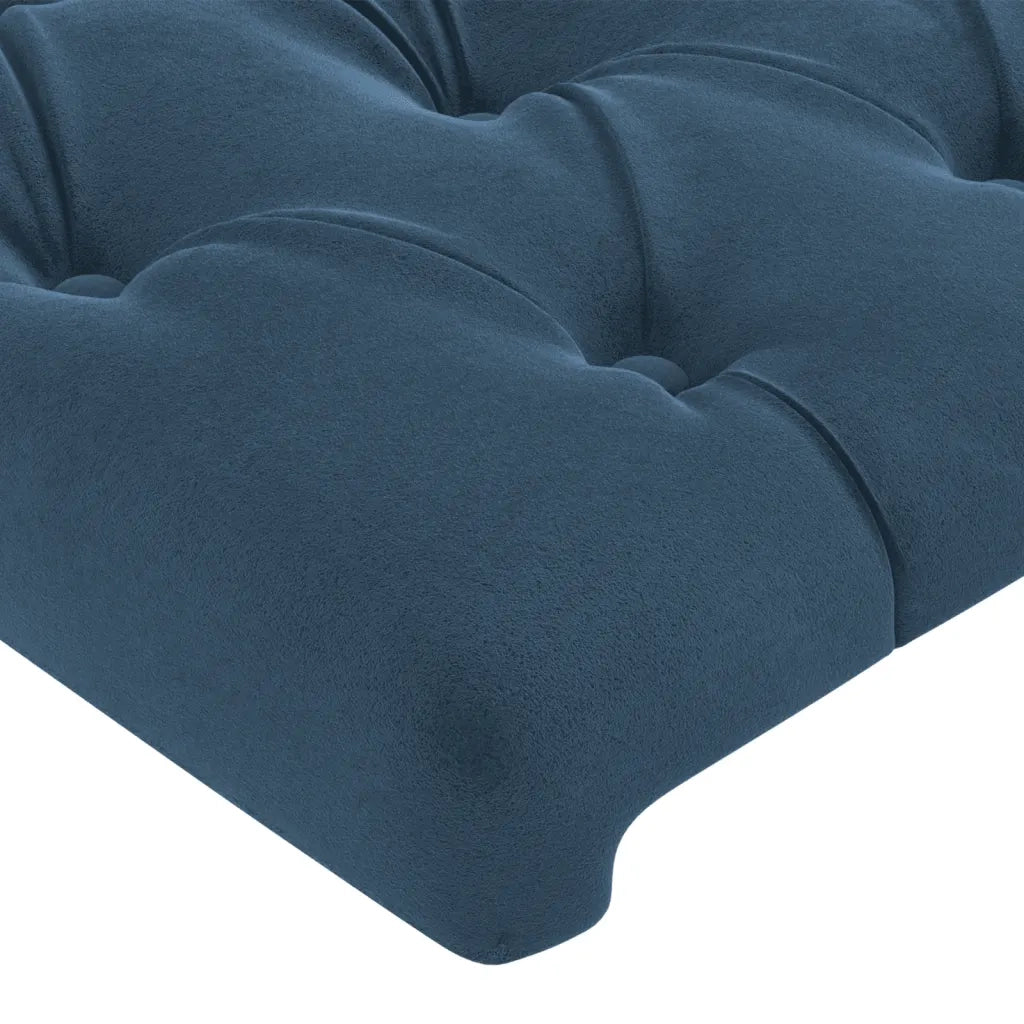 Giroletto senza Materasso Blu Scuro 90x200 cm in Velluto 3125920