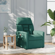 Poltrona Reclinabile in Tessuto Verde Scuro 4015548
