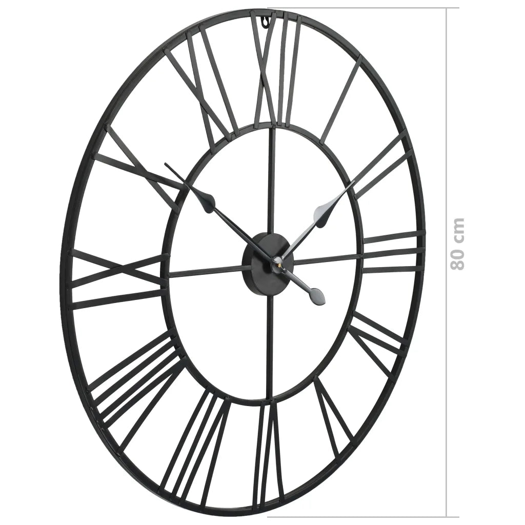 Orologio da Parete Vintage al Quarzo in Metallo 80cm XXL 50644