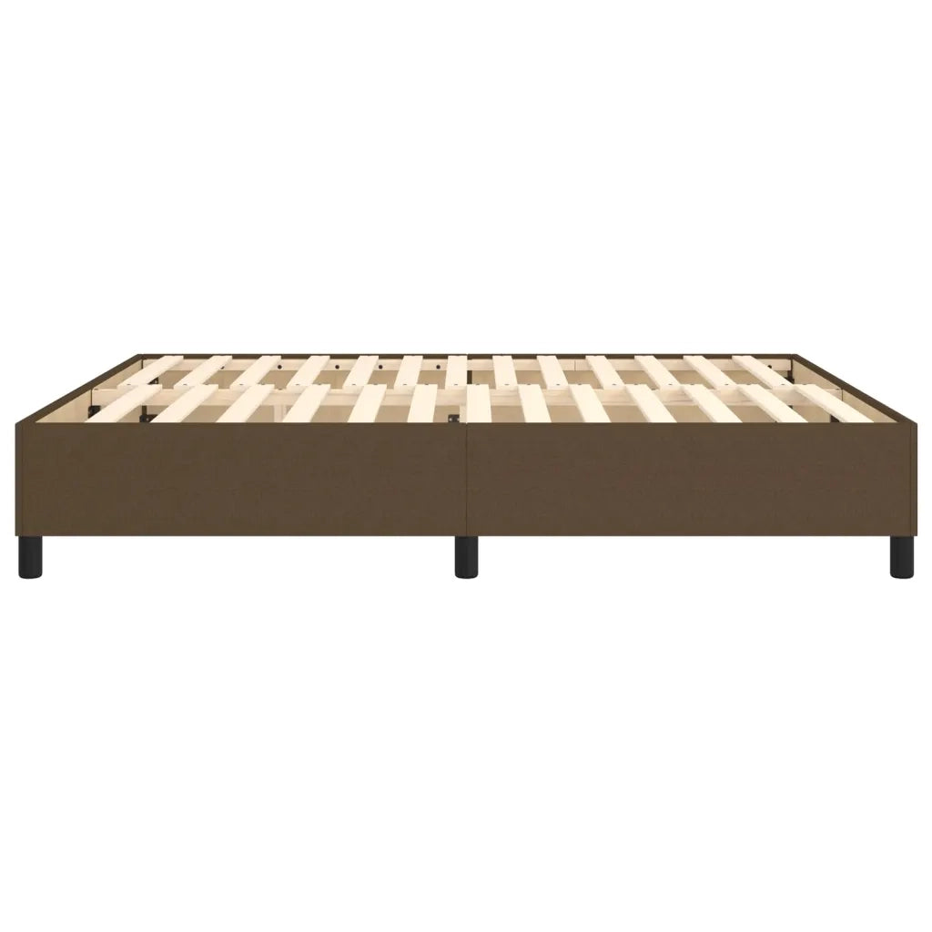 Struttura Letto a Rete a Molle Marrone Scuro 180x200 cm Tessuto 3120881