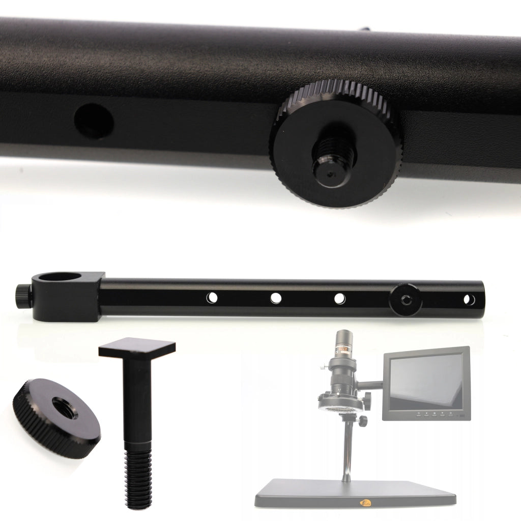 Impugnatura per Display Microscopio Digitale 280mm – Montaggio su Pilastro, Regolazione 360° | Diametro 25mm