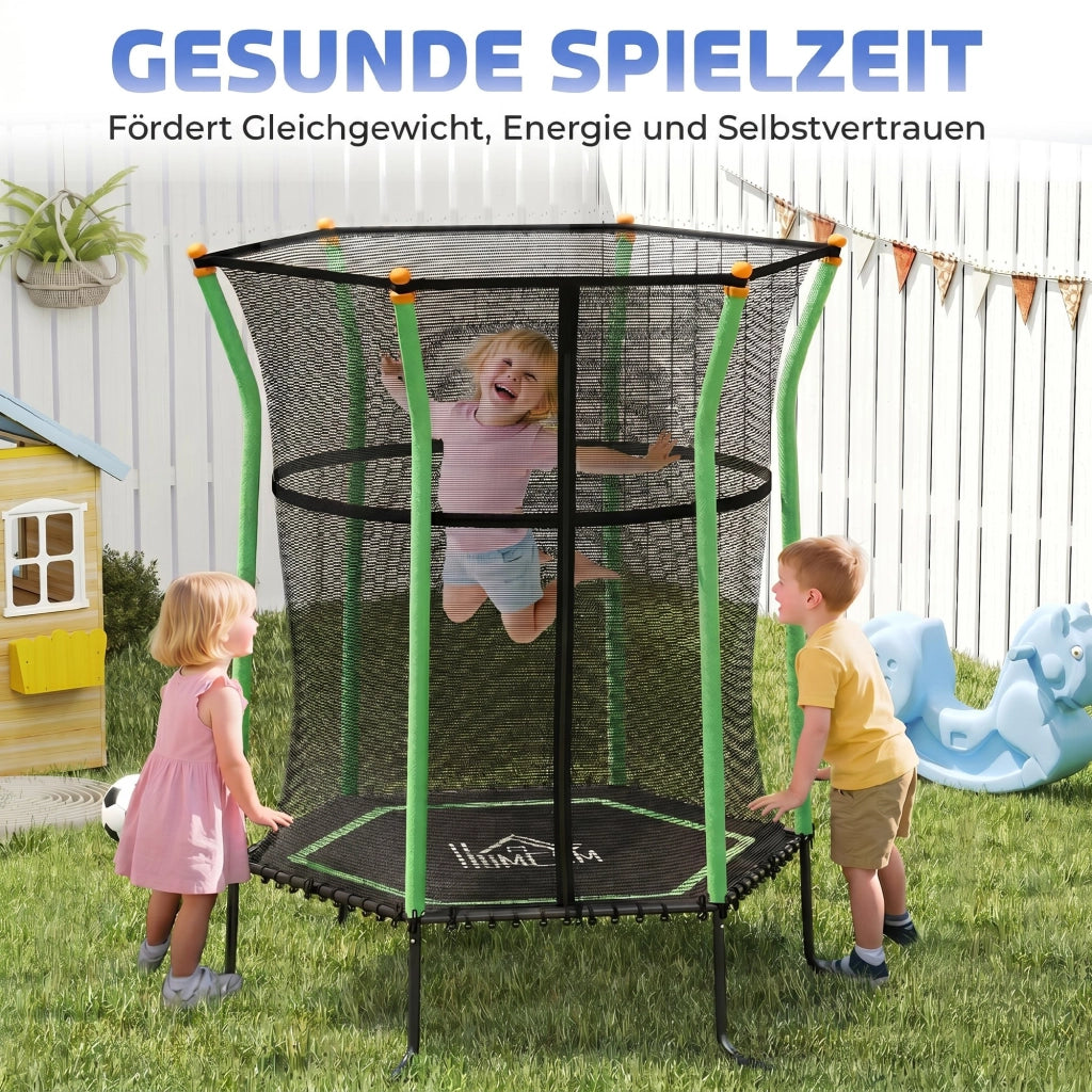Trampolino per bambini ¨C zephmum ¨C 163.5 cm con rete di sicurezza