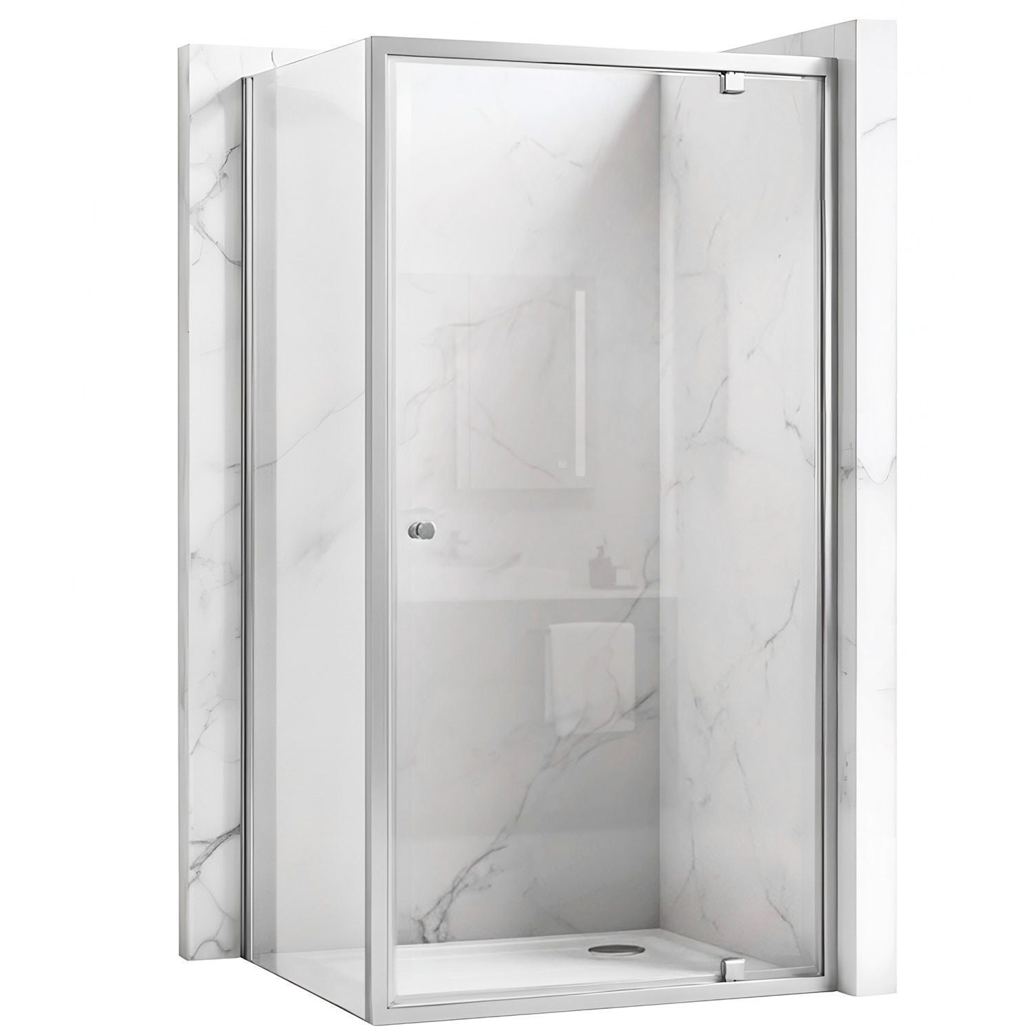 Cabina Doccia Rea Primo Swing 100x90 Chrome