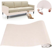 Piastra per gatto per divano - Adesivo autoattacco 200 x 40 cm - Ideale per divani, mobili e pareti - Sisal e tappeti (Beige 40 × 200 cm)