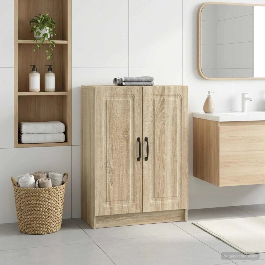 Mobiletto da Bagno UTRECHT Rovere Sonoma 59,5 x 31 x 77 cm 897717