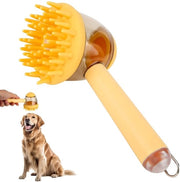 Borsetta 3-in-1 con Dispensatore di Sapone - Spazzola per Animali da Casa - Cane/Gatto - Strumento di Massaggio - Strumento per Sciogliere - ABS 18,5 x 8,5 cm - Spazzola per Animali da Casa