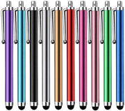 Penna Stilo [10 pezzi] Pennelli capacitivi universali per touchscreen per tablet, iPad Mini, iPad Pro, iPad Air, smartphone, Samsung Galaxy - diverse colori