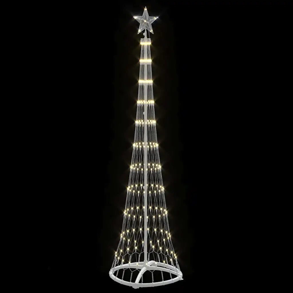 Albero di Natale LED Bianco caldo 51 x 51 x 190 cm Metallo
