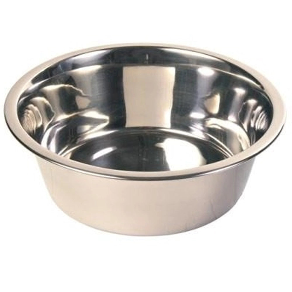 Trade Shop - Ciotola 28cm Contenitore Mangiatoia Per Cani Cane Gatto Animali Domestici In Alluminio Cibo Acqua -