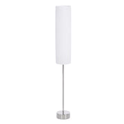 Lampada da Terra Moderna ¨C Xylo ¨C Base Acciaio Inox, 2xE27, 120cm, Bianco