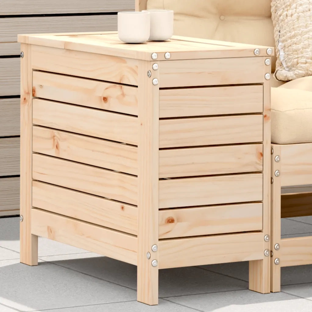 Poggiapiedi da Giardino 62x31,5x52 cm Legno Massello di Pino 844888