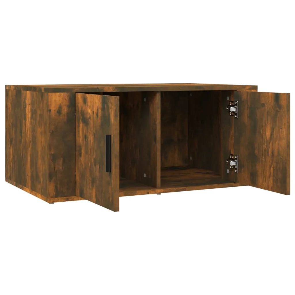 Tavolino da salotto | Tavolino da caff¨¨ | Tavolino da Soggiorno Rovere Fumo 80x50x36 cm Legno Multistrato