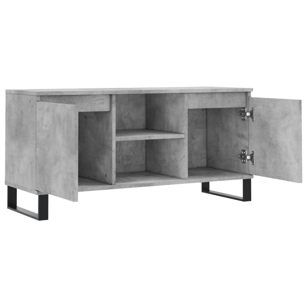 Mobile TV | Armadietto TV | Mobile Porta TV Grigio Cemento 104x35x50cm in Legno Multistrato