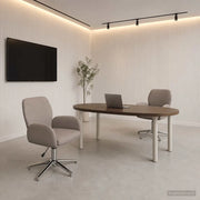 Sedie da scrivania girevoli 2 pz Tessuto 54 x 58 x 90 cm 3428300