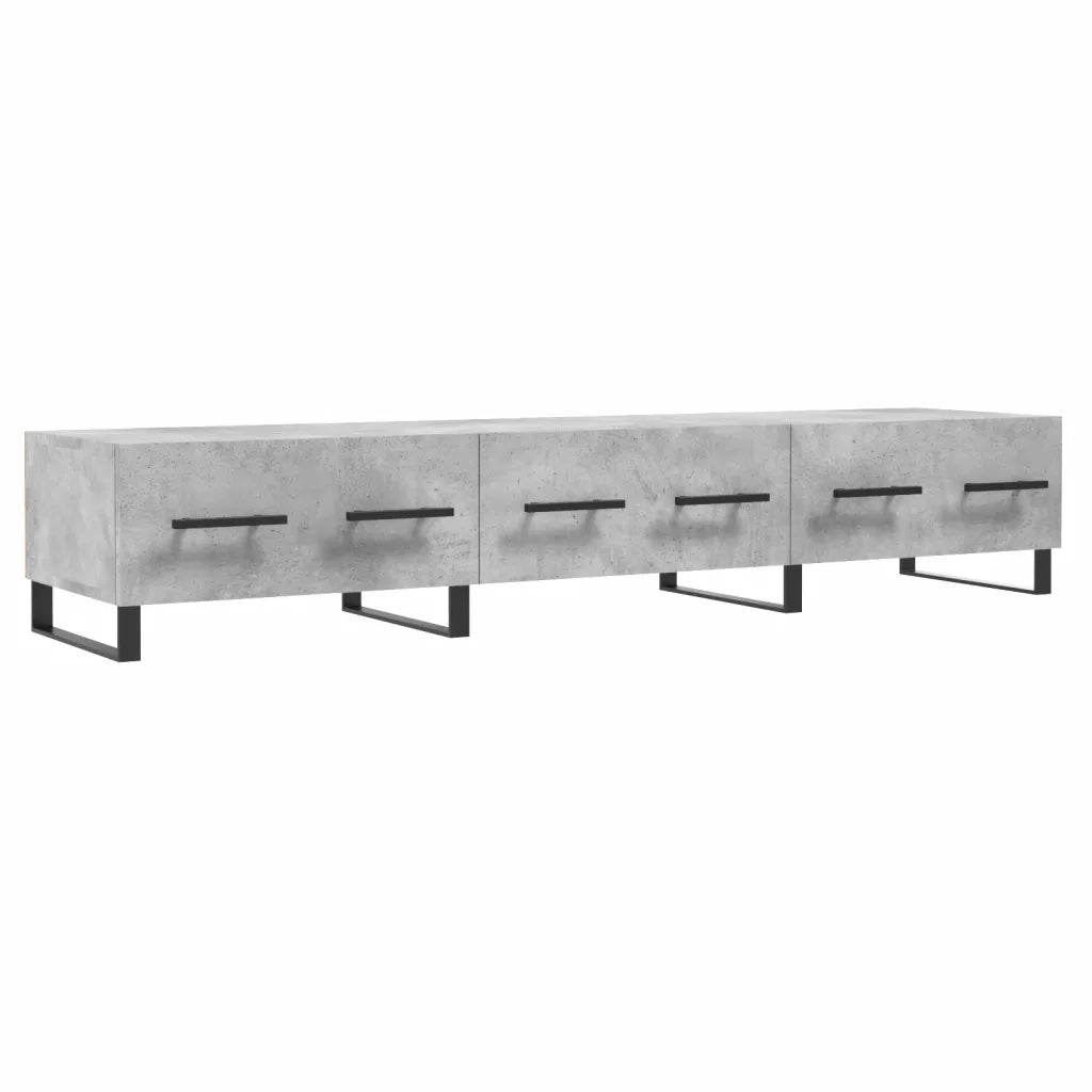 Mobile Porta TV Grigio Cemento 150x36x30 cm Legno Multistrato 829176