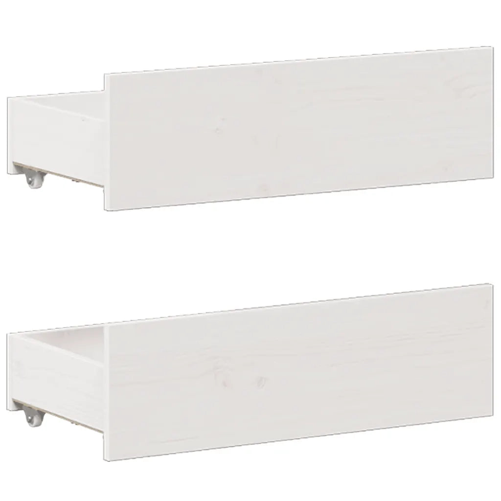 Giroletto senza Materasso con Testata Bianco 150x200 cm Pino