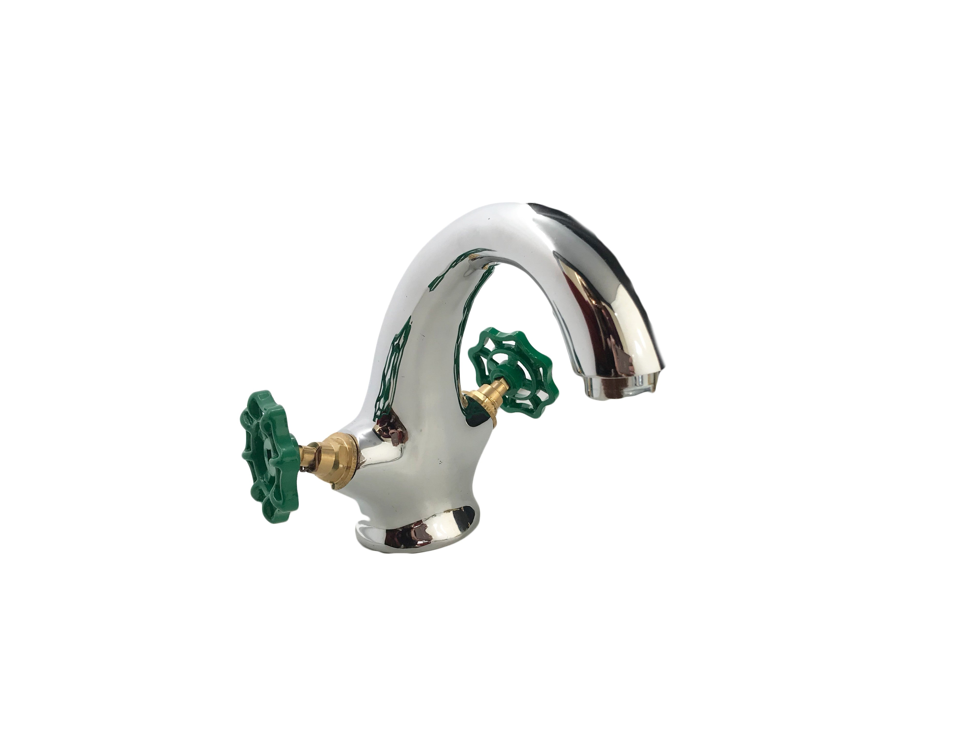 Rubinetto bagno Lavabo Maniglie Verdi Industrial, Stile Industrial