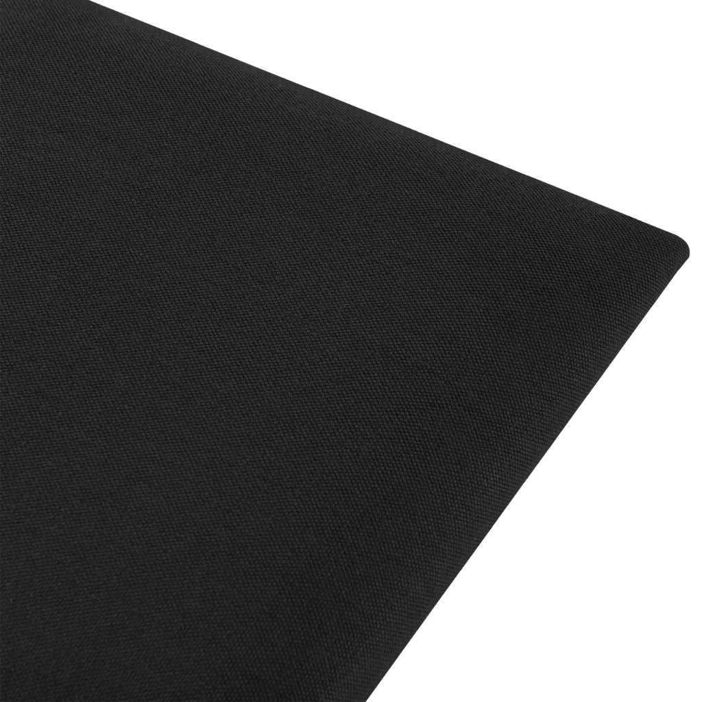 Set di 3 cuscini da parete in tessuto 60 x 30 cm nero 03_0010622