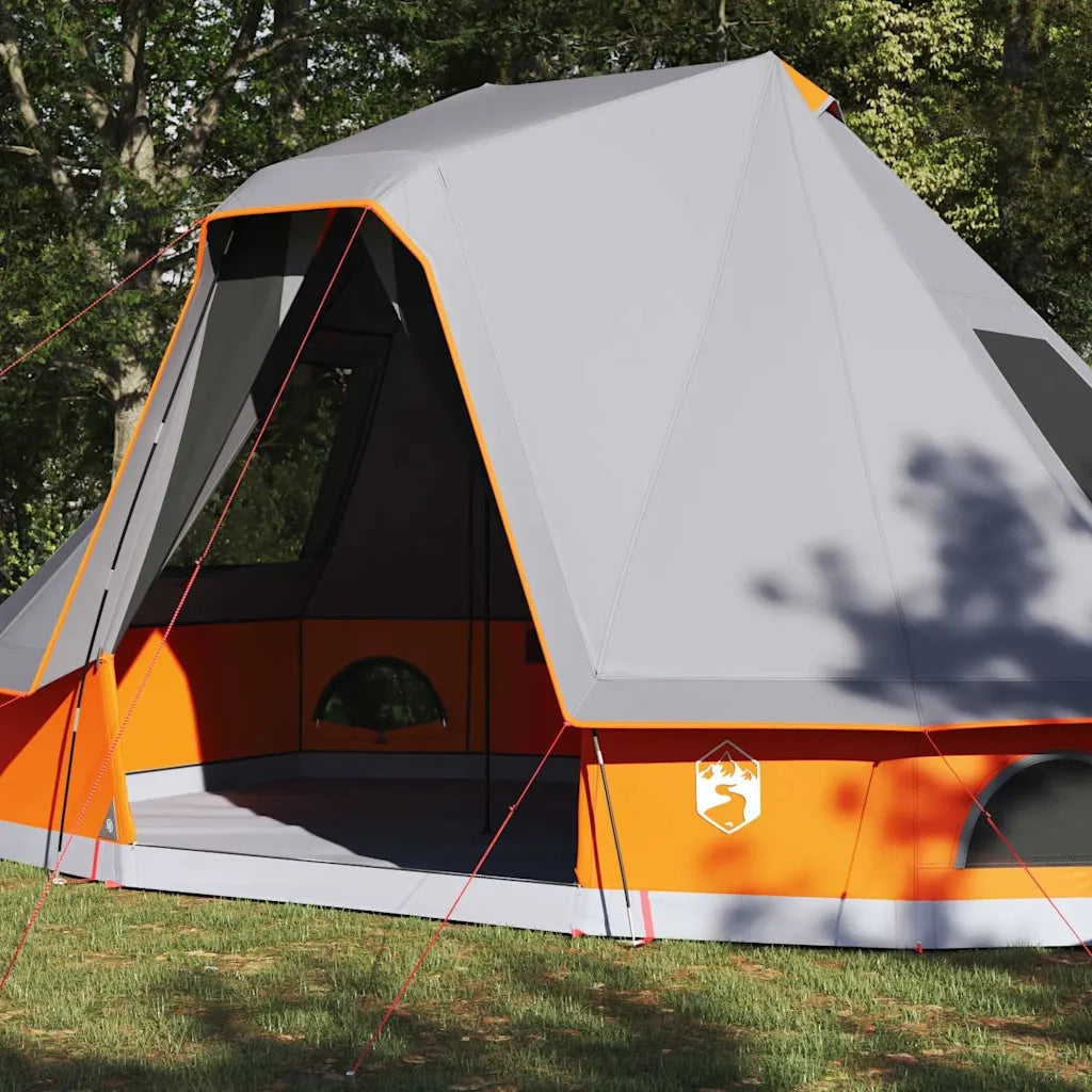 Tenda Tipi-Tenda da campeggio Grigio e arancione 466 x 310 x 240 cm taffet¨¤