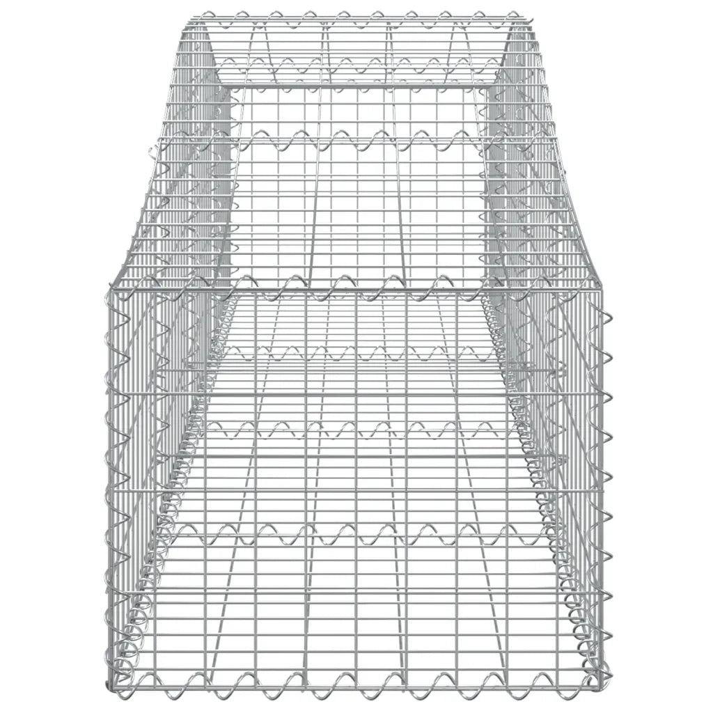 Cesti Gabbioni ad Arco 10 pz 200x50x40/60 cm Ferro Zincato