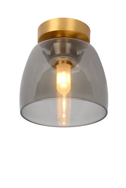 Spot soffitto Lucide Tyler vetro ottone G9 33W 30164/01/02