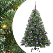 Albero di Natale Artificiale-Albero Natalizio con 150 LED Verde 150 cm PE e PVC 299022
