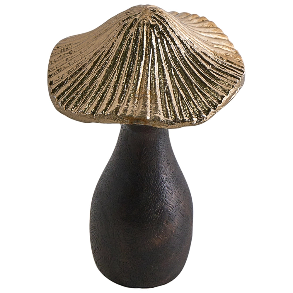 Set di 2 statuette decorative Elefante in legno e metallo nero e oro per l'esposizione di ornamenti decorativi