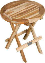 Tavolo da giardino in legno di teak - Ø 50 cm