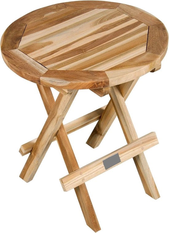 Tavolo da giardino in legno di teak - Ø 50 cm