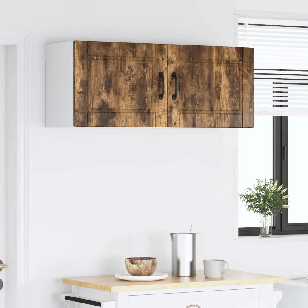 Armadietto a muro PORTO 2 pcs Rovere fumé 50 x 31 x 40 cm 885256