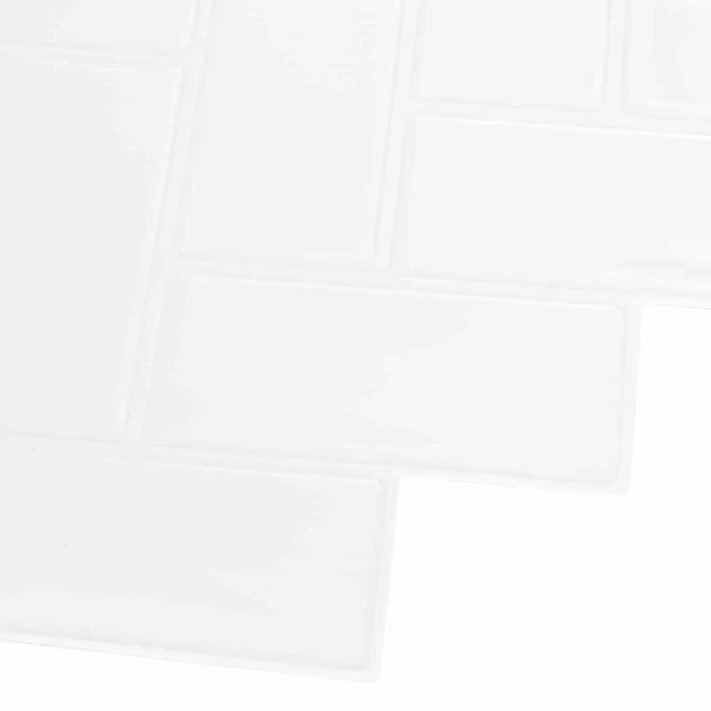Piastrella a Spina di Pesce 50 pcs Bianco 30 x 30 cm