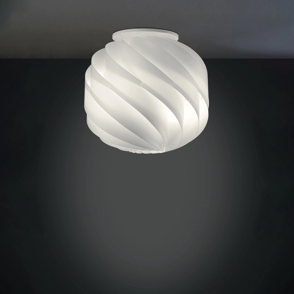Plafoniera Moderna Globe Polilux ® Bianco 1 Luce E27 D40Cm