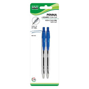 Penna a Scatto con Clip Inchiostro Lebez Blu