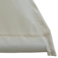 Tenda Frangivista a Ventaglio Salvaspazio e Richiudibile in Alluminio e Poliestere, 140x10x140cm Bianco Crema